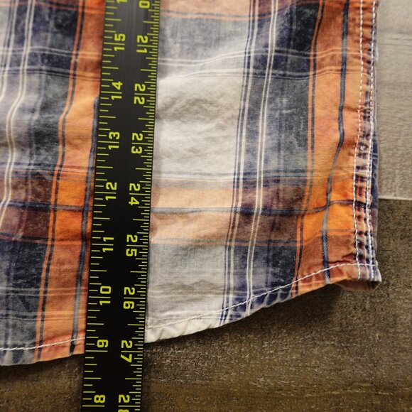 BKE Vintage Plaid Pearl Snap-Button Shirt - Men's Size M - Western Style - Picture 4 of 8